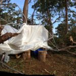 180 degree view of our camp post TC Winston